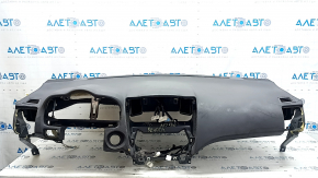 Торпедо передняя панель без AIRBAG Lexus RX400h 06-08 черная, потрескано, потерто, царапины