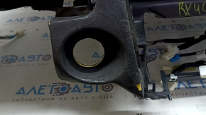 Торпедо передняя панель без AIRBAG Lexus RX400h 06-08 черная, потрескано, потерто, царапины
