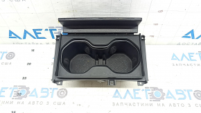Подстаканники центральной консоли Jeep Grand Cherokee WL 22-23 в сборе, черный глянец, хром, с подсветкой, царапины