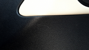 Panou ușă față dreapta pentru BMW X3 F25 11-17, negru, inserție din piele Elfenbein-Weiss cu cusături roșii, inserție cu aspect de lemn, necesită curățare, zgârieturi