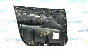 Panou ușă față dreapta pentru BMW X3 F25 11-17, negru, inserție din piele Elfenbein-Weiss cu cusături roșii, inserție cu aspect de lemn, necesită curățare, zgârieturi