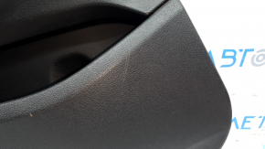 Ornamente ușă, spate stânga, BMW X3 F25 11-17, negru, inserție din piele elfenbein-weiss cu cusături roșii, fără perdea, zgârieturi, necesită curățare