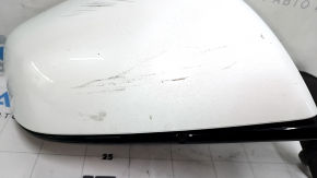 Зеркало боковое правое в сборе Tesla Model X 22-26 белое, 13 пинов, потерто, царапины