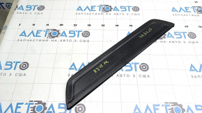 Prag exterior negru pentru BMW X3 F25 11-17 cu inserție cromată, M-Sport, zgârieturi pe crom