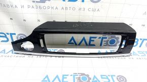 Накладка передней панели центральная BMW X3 F25 15-17 черный глянец с хром, царапины