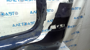 Бампер задний голый BMW X3 F25 11-17 под парктроники , M Sport, черный 416, надрывы, царапины, сломаны крепления