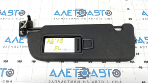 Parasolar stânga pentru Audi A6 C8 19-23 cu iluminare din spate, negru, fără cârlig, curățabil chimic