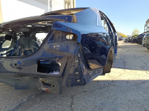 Четверть крыло задняя правая Lincoln MKZ 13-20 на кузове, синяя, вмятинки, тычки