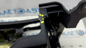 Panou de bord negru Lincoln MKZ 13-20 fără airbag, inserții cu aspect de lemn, cadru spart
