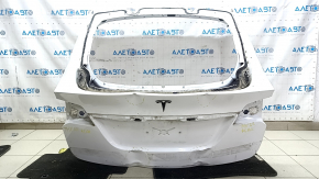 Дверь багажника голая Tesla Model X 22-26 белая PPSW, вмятины