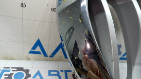 Решетка радиатора grill правая BMW X3 F25 15-17 ноздря, хром, песок