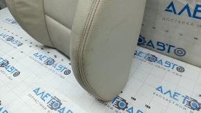 Обшивка спинки пассажирского сиденья BMW X3 F25 11-17 кожа elfenbein-weiss с красной строчкой, Sport, под химчистку