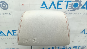 Подголовник передний правый BMW X3 F25 11-17 кожа elfenbein-weiss с красной строчкой, Sport, электро, примят, под химчистку