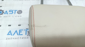 Подголовник передний правый BMW X3 F25 11-17 кожа elfenbein-weiss с красной строчкой, Sport, электро, примят, под химчистку