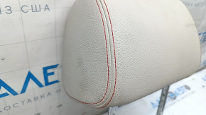 Подголовник передний правый BMW X3 F25 11-17 кожа elfenbein-weiss с красной строчкой, Sport, электро, примят, под химчистку