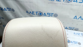 Подголовник передний левый BMW X3 F25 11-17 кожа elfenbein-weiss с красной строчкой, Sport, электро, примят, под химчистку