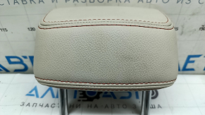 Подголовник 2 ряда центральный BMW X3 F25 11-17 кожа elfenbein-weiss с красной строчкой, Sport, под химчистку
