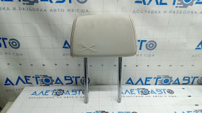 Tetieră banchetă spate dreapta BMW X3 F25 11-17, piele elfenbein-weiss cu cusături roșii, Sport