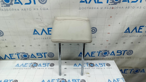 Подголовник 2 ряда левый BMW X3 F25 11-17 кожа elfenbein-weiss с красной строчкой, Sport, под химчистку