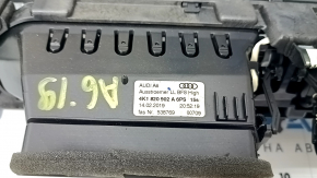 Накладка передней панели с дефлекторами правая Audi A6 C8 19-25 черная под 4 zone ac