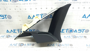 Ornament montant spate în fața geamului, stânga, Audi A6 C8 19-21, gri închis cu negru, cu ornamente, uzat