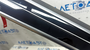 Комплект накладок салона Audi A6 C8 19-21 под дерево береза achatgr, "quattro", сломано крепление, царапины