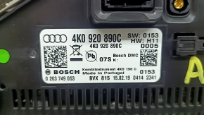 Щиток приборов Audi A6 C8 19-25 км/ч, миль/ч, 169к, царапины