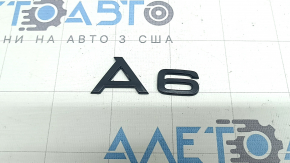 Эмблема надпись A6 крышки багажника Audi A6 C8 19-25 хром, окрашена