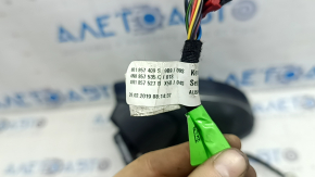 Ansamblu oglindă retrovizoare stânga pentru Audi A6 C8 19-25, semnalizare, încălzită, antiorbire automată, rabatabilă automat, cameră, BSM, 15+2 pini, argintiu
