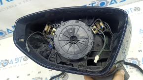 Ansamblu oglindă retrovizoare stânga pentru Audi A6 C8 19-25, semnalizare, încălzită, antiorbire automată, rabatabilă automat, cameră, BSM, 15+2 pini, argintiu