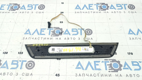 Накладка порога внешняя задняя правая Audi A6 C8 19-25 черная с хром вставкой и подсветкой, царапины