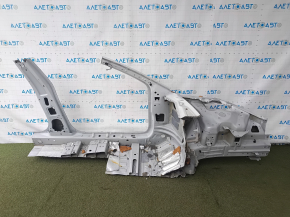 Четверть передняя левая Tesla Model 3 18- отпилена, с центральной стойкой, филенка железо, белая