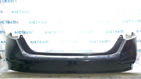 Бампер задний голый Honda Accord 23-26 без парктроников, черный NH731P, царапины, потертости