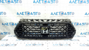 Решетка радиатора grill Honda Accord 23-26 в сборе, с эмблемой, песок, царапины