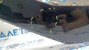 Накладка сабля переднего бампера верхняя Honda Accord 23-26 в сборе 3 части, черный NH731P, царапины, потертости