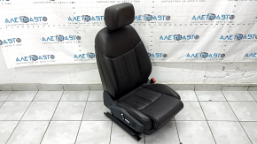 Пассажирское сидение Audi A6 C8 19-25 с airbag, электрическое, подогрев, вентиляция и массаж, кожа коричневая, темно-серый пластик, Comfort, под чистку, царапины