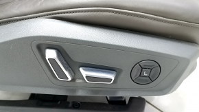 Пассажирское сидение Audi A6 C8 19-25 с airbag, электрическое, подогрев, вентиляция и массаж, кожа коричневая, темно-серый пластик, Comfort, под чистку, царапины