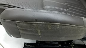 Пассажирское сидение Audi A6 C8 19-25 с airbag, электрическое, подогрев, вентиляция и массаж, кожа коричневая, темно-серый пластик, Comfort, под чистку, царапины