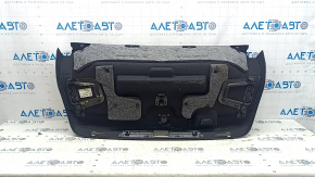 Обшивка крышки багажника Audi A6 C8 19-24 черная, с механизмом, потерта, царапины