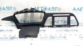 Ornamente centrale negre pentru bord Hyundai Sonata 15-17