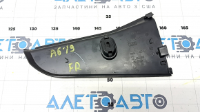 Накладка центральной консоли передняя правая Audi A6 C8 19-21 темно-серая, с заглушкой