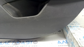 Обшивка двери карточка задняя правая Honda Accord 23-26 кожа черная, подлокотник кожа, царапины, под чистку, примята кожа