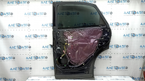 Дверь в сборе задняя правая Lexus RX450h 10-15 hybrid, тонировка, синий 214, тычки, вмятина, в копоти