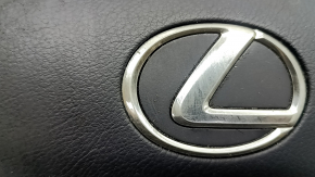 Подушка безопасности airbag в руль водительская Lexus RX350 RX450h 10-12 дорест черная, полез хром, царапины