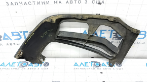 Губа переднего бампера нижняя левая Lexus RX350 RX450h 10-12 дорест, структура, трещина в креплении