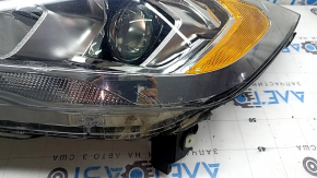 Фара передняя левая в сборе Ford Escape MK3 17-19 рест, галоген+led, светлая, без крепления, песок, потертости, царапины