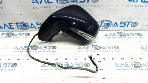 Зеркало боковое левое в сборе Lexus RX350 RX450h 10-12 14 пинов, автозатемнен, поворотник, подсветка, синее