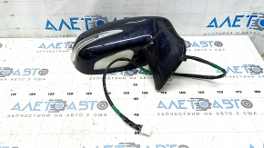 Зеркало боковое правое в сборе Lexus RX350 RX450h 10-12 14 пинов, автозатемнение, поворотник, подсветка, синее