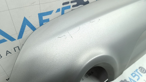Накладка заднего бампера нижняя Ford Escape MK3 13-19 2 трубы, серая структура, царапины