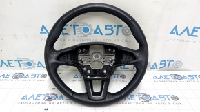Руль голый Ford Escape MK3 17-19 рест, кожа, черный, без кнопок, потерт